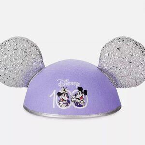 Mickey and Minnie Mouse Disney 100 Ear Hat for Adults 100 Years Of Wonder NEW